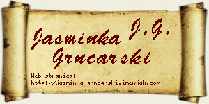Jasminka Grnčarski vizit kartica